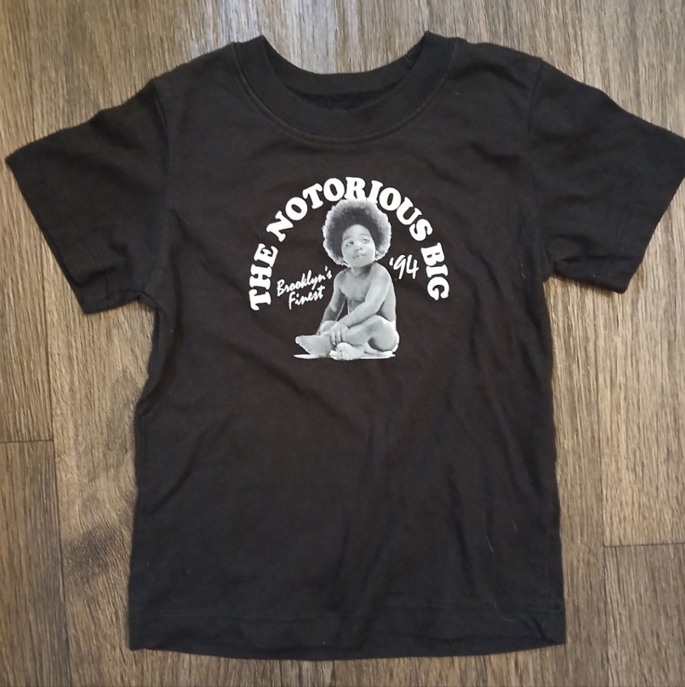 Notorious BIG T-Shirt 2T Baby Brooklyn's Finest 94 Bad Boy Black